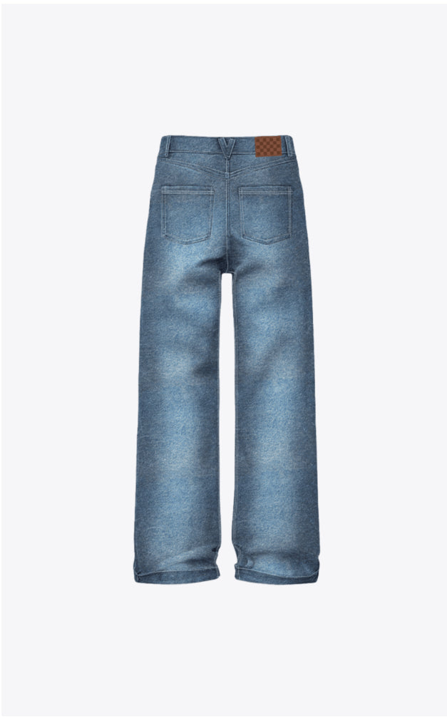Pantalon SIRELLE PUDDLE PANTS - Denim - 7 à 14 ans