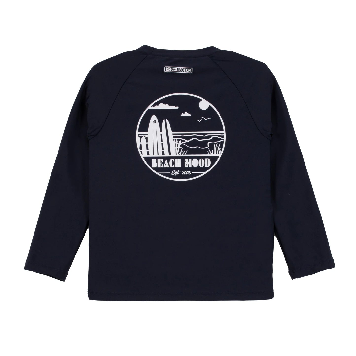 T-shirt maillot UV à manches longues - BSR401-2 - Marine - 2 à 14 ans