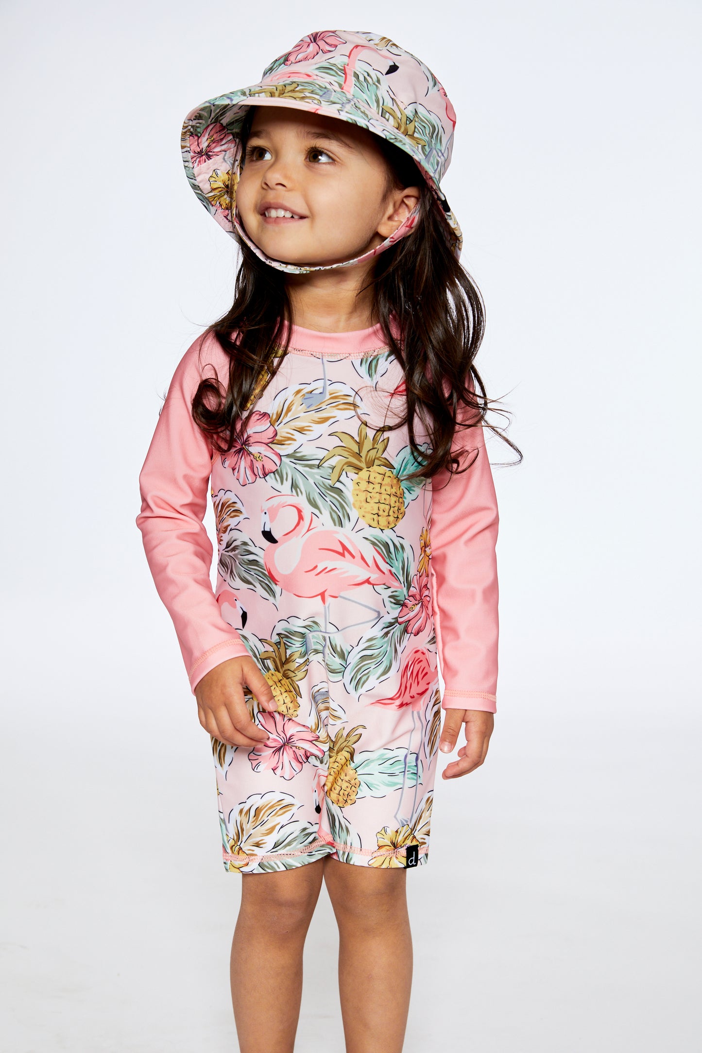 Chapeau soleil Imprimé flamant rose F30NGC-068 - 6 à 24 mois
