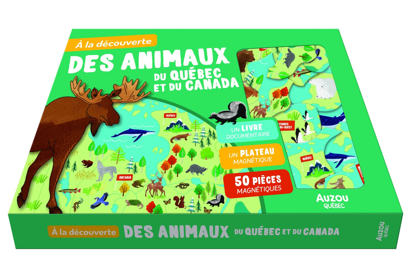 Mon coffret aimanté - À La Découverte Des Animaux Du Québec Et Du Canada