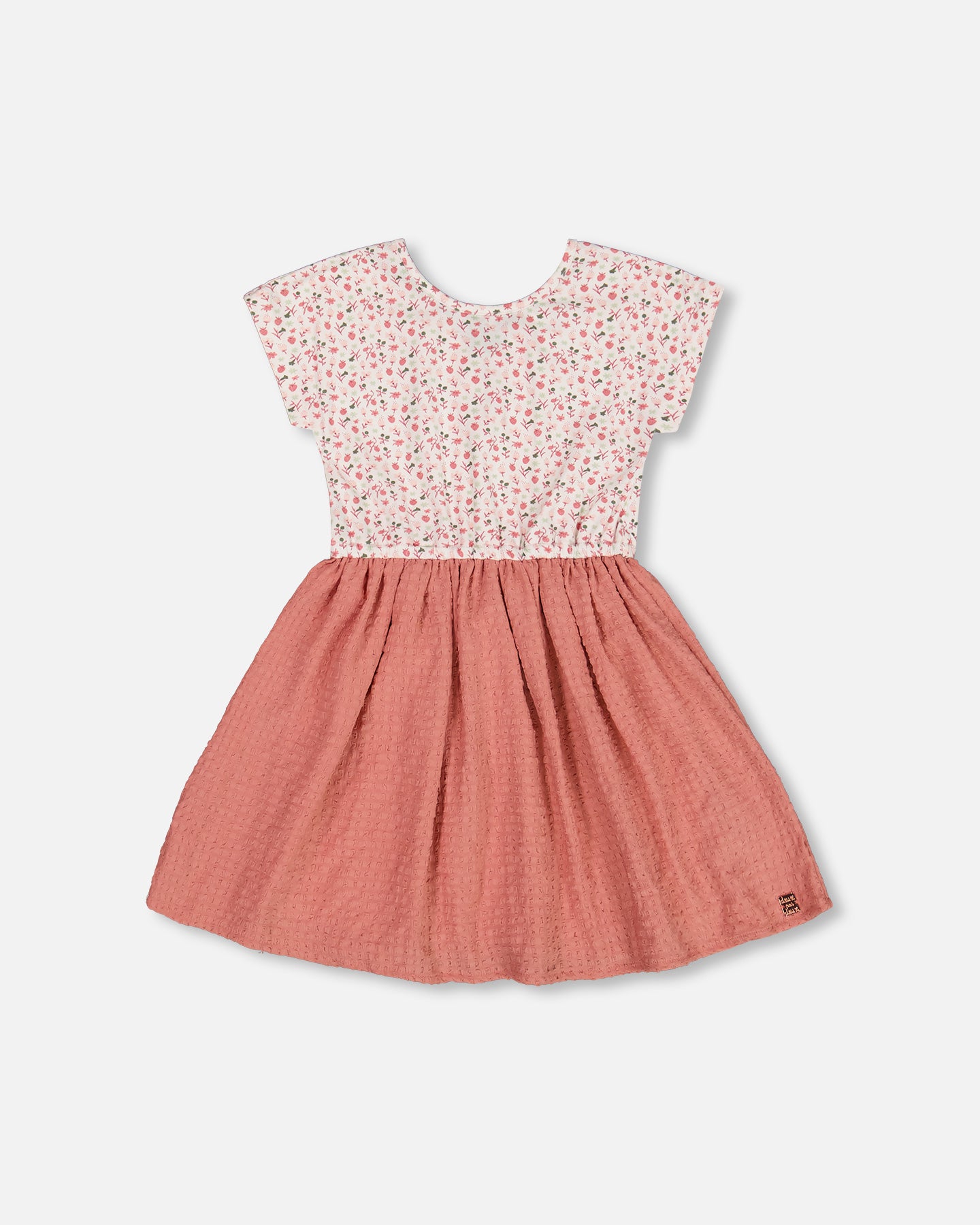 Robe bi-matières - G30I89-097 - 2 à 10 ans