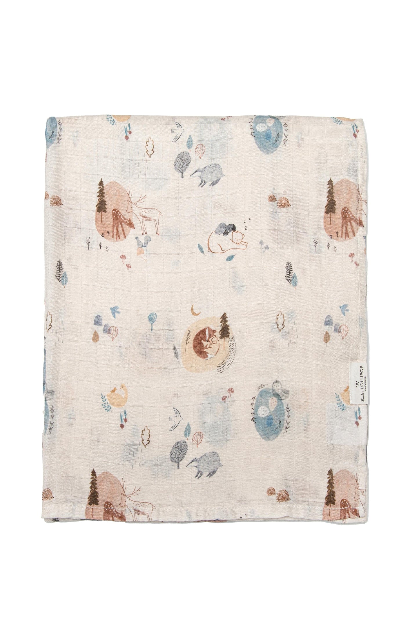 Couverture de mousseline de bambou - Forêt