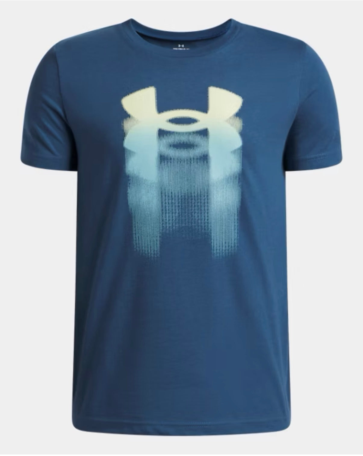 Boys' UA T-Shirt Logo Blur- 6009280-498 - Bleu - 7 à 14 ans