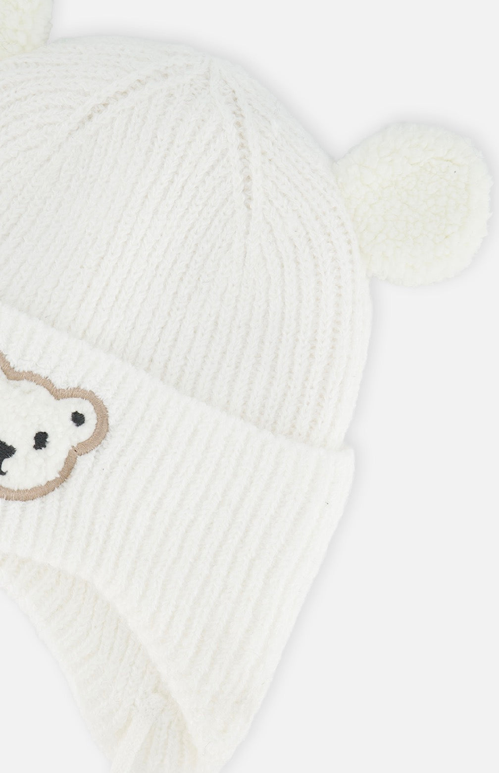 Tuque d’hiver en tricot avec oreilles J10ZA03-01880 - 3 mois à 3 ans