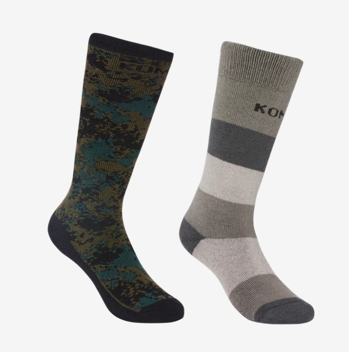 Bas Thermal pour enfant - Camo tropical/Gris - 2 à 10 ans