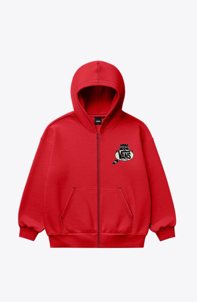 Veste à capuchon DUMPSTER RACCOON - Rouge - 2 à 7 ans