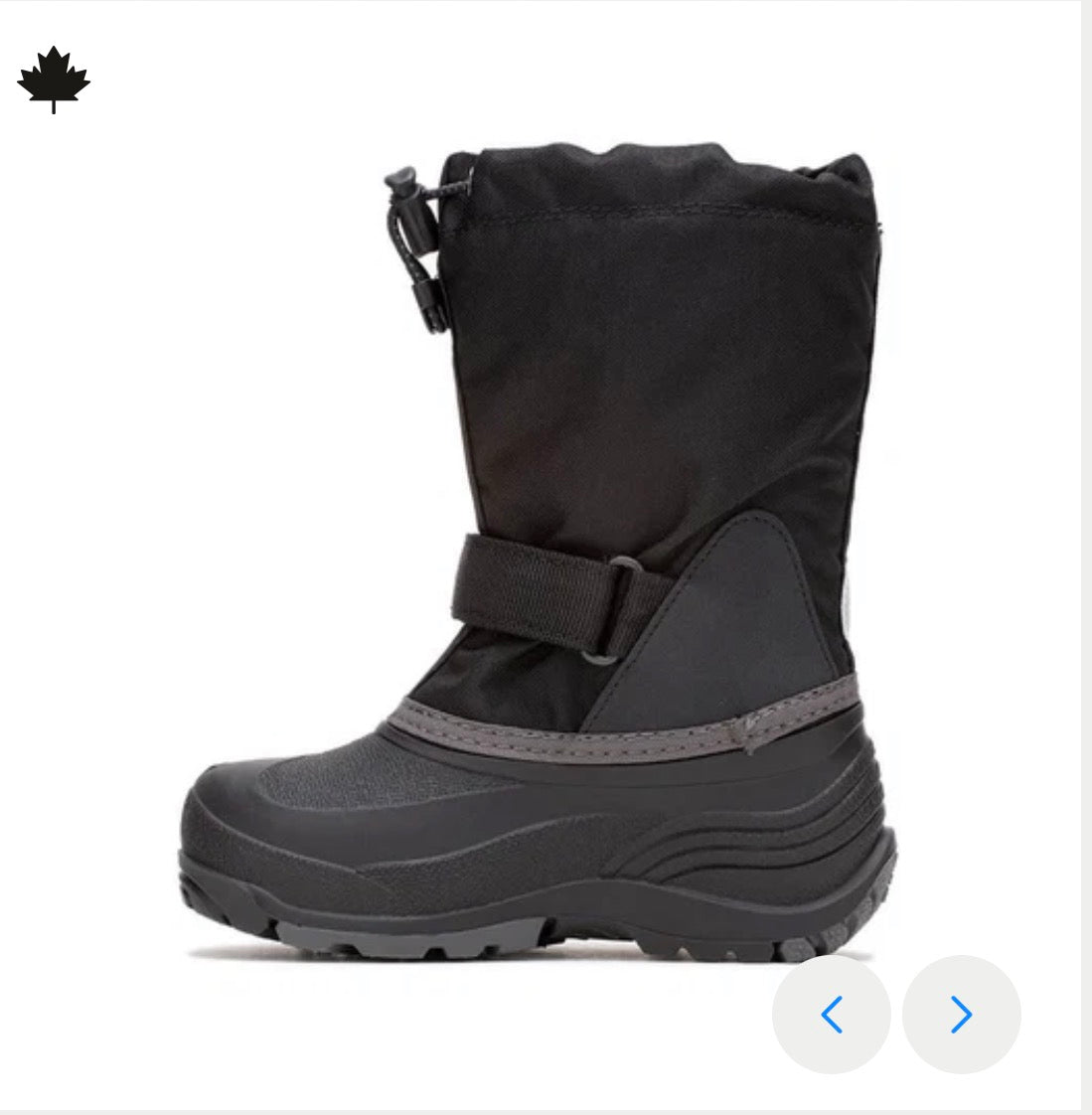 Bottes d'hiver WATERBUGS - Noir - 8E à 7J