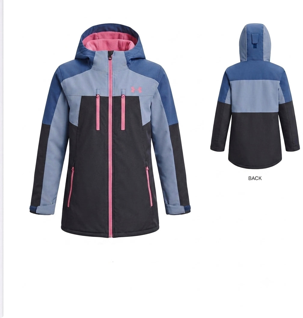 Manteau d’hiver UA TREETOP- BLUE FLOAT SPACKLE BLUE BLACK PINK FRENZY- 25UJFJM31S-472 - 8 à 16 ans