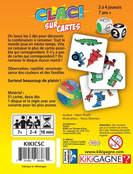 Jeux - Clac sur Cartes