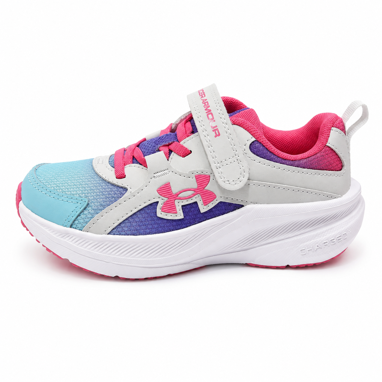 Chaussures de course UA Charged+ Assert 11 6006915-023 - Multi/Blanc - 11E à 3J