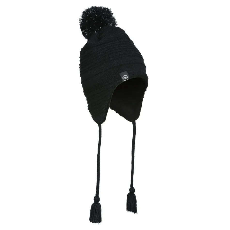 Tuque Pompom Réfléchissant 2-7ans - Noir - Junior (7-10 ans)