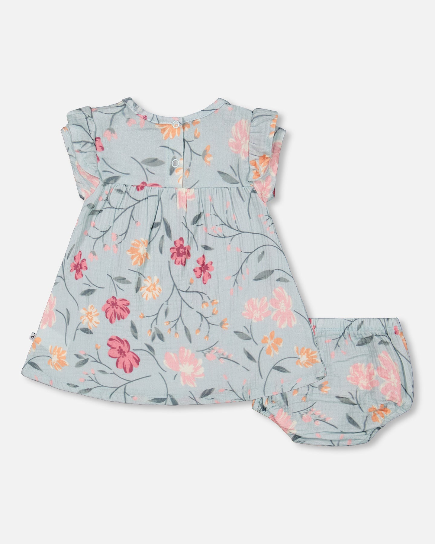 Ensemble tunique et culotte en coton organique F30B10-073- 3 à 24 mois