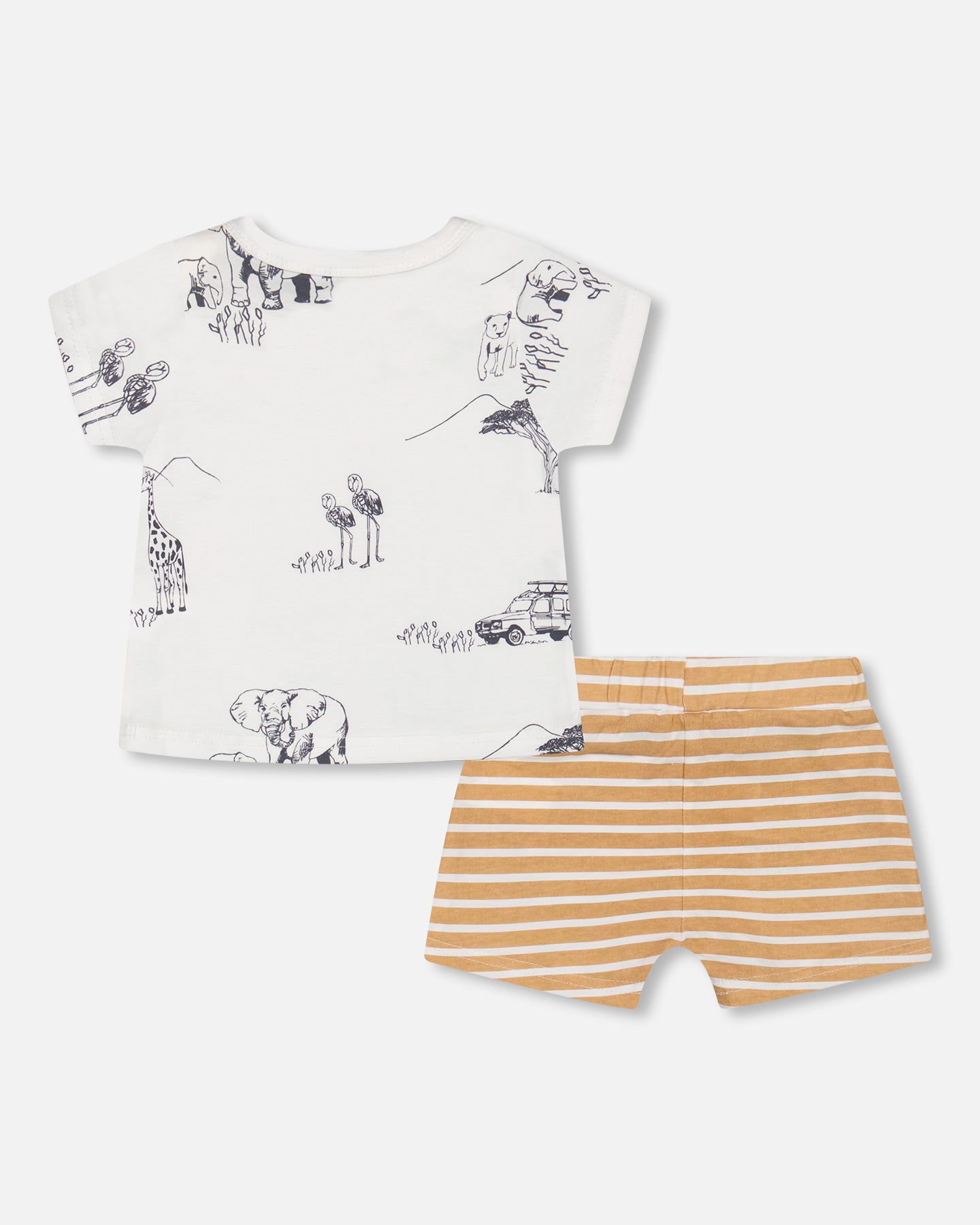 Ensemble chandail et short en coton organique F30D10-077- 3 à 24 mois