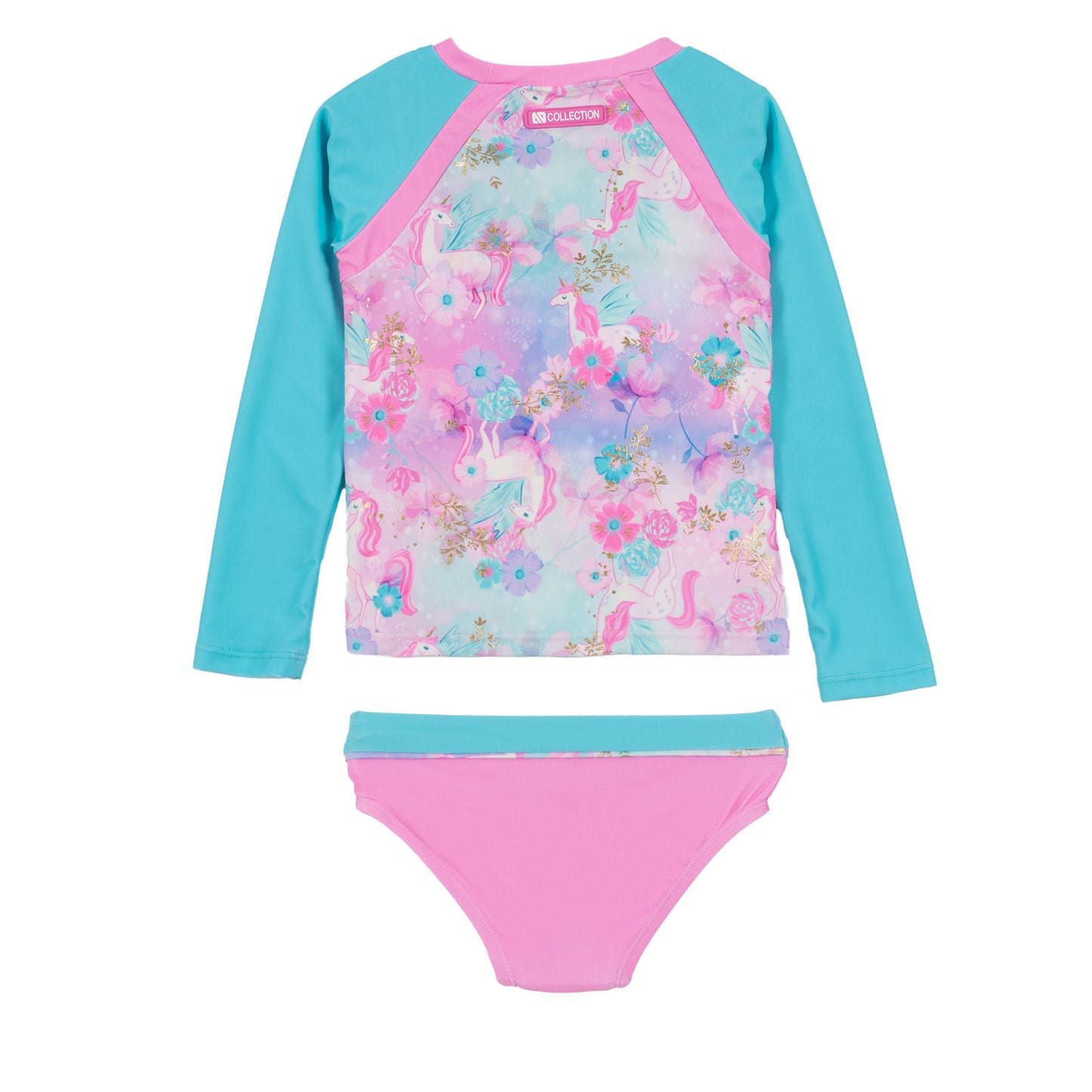 Maillot de bain 2 pièces à manches longues - S24S34-01 - 12 mois à 6 ans