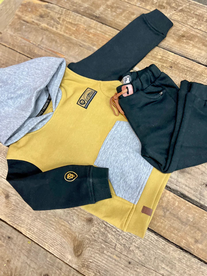 Chandail à capuchon en coton ouaté - Gold - 2 à 14 ans