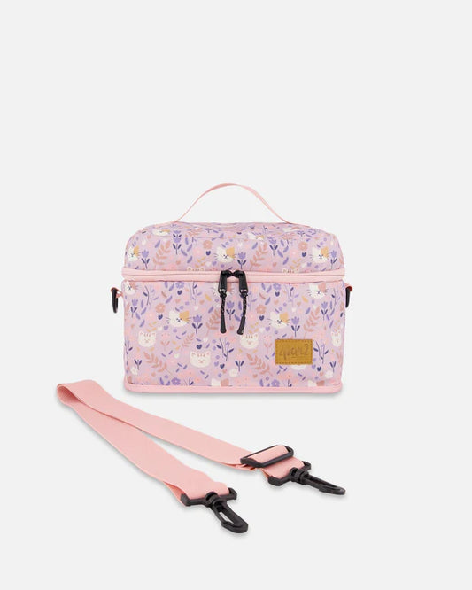 Boîte À Lunch Noir H20ZBL_008 - Lilas Imprimé Chats