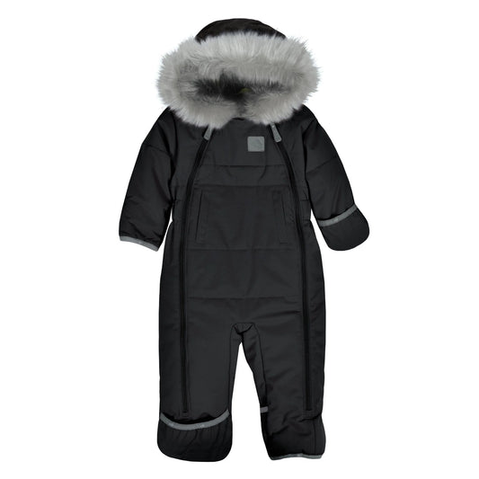 Habit de neige 1 pièce pour bébé – Noir