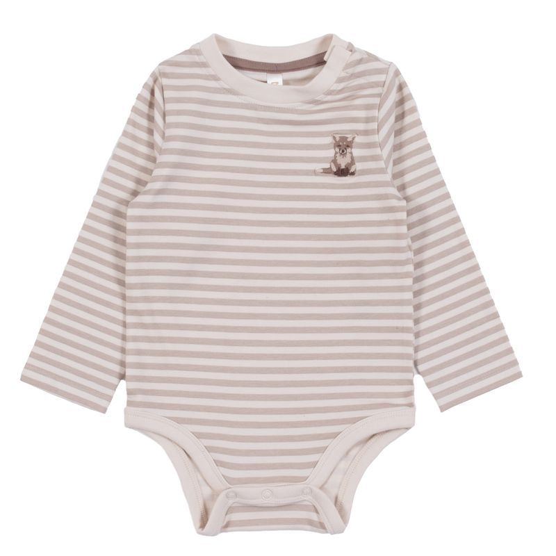 Ensemble salopette et barboteuse - Câlin d’ourson - F2559-08 - NB à 24 mois