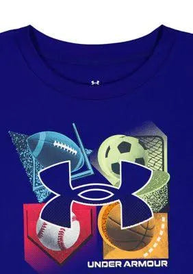 Ensemble t-shirt/short - Bleu/Noir - 2 à 7 ans