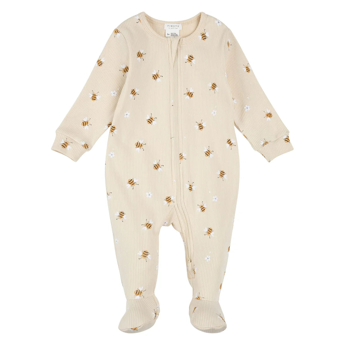 Pyjama en coton organique - Abeilles - Nouveau-né à 24 mois