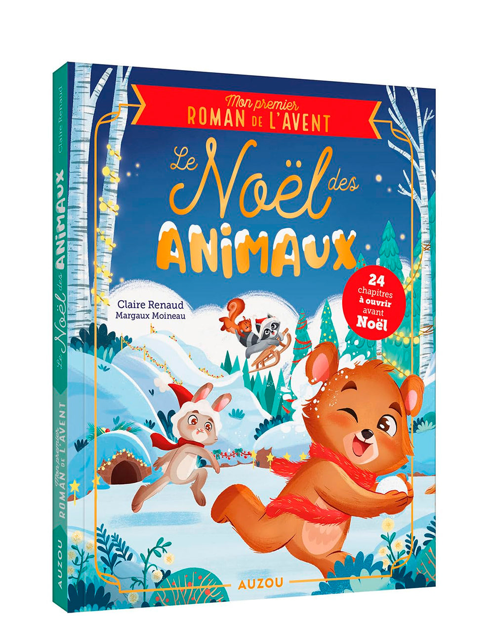 Livre - Livre - Mon premier roman de l'avent: Le Noël des animaux