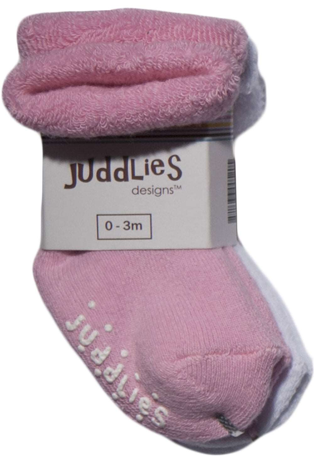 2 paires de chaussettes pour bébés - Rose/Blanc