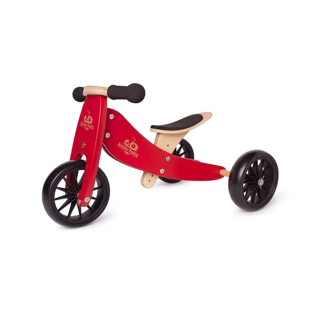 2-EN-1 TINY TOT Tricycle & Vélo d'équilibre - Rouge