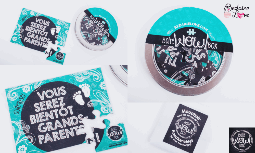 Boîte WOW « Vous serez Grands-Parents » casse tête / puzzle