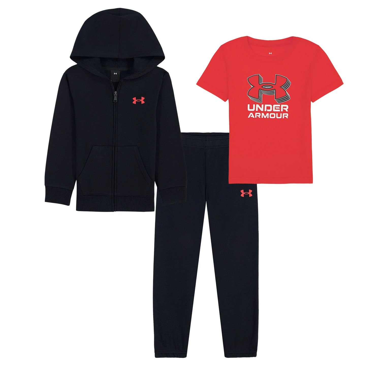 Ensemble t-shirt, veste et Jogger BLACK ANTHEM RED - 4 à 7 ans