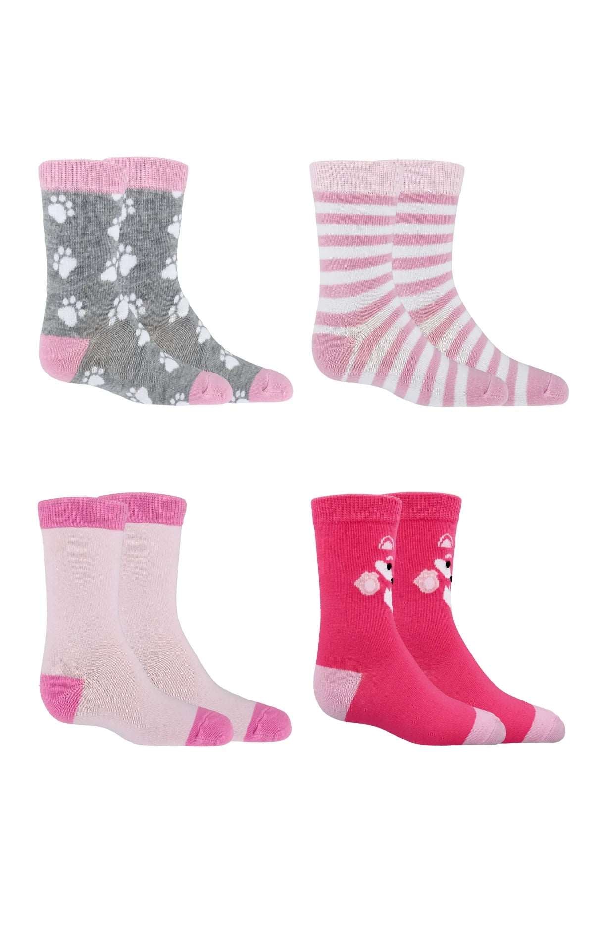Bas - Ensemble de 4 paires - Chatons - Taille 5 à 9