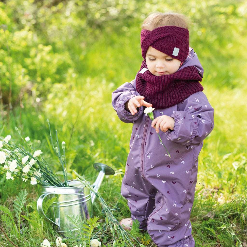 Bandeau en tricot pour enfant - Cerise