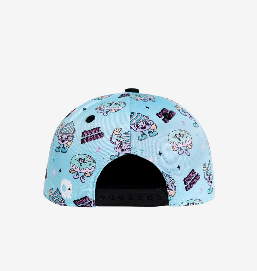 Casquette - Normal is boring Snapback Bleached aqua
