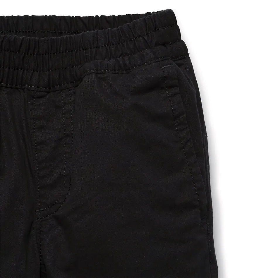 Pantalon Range Élastique - Noir - 8 à 14 ans