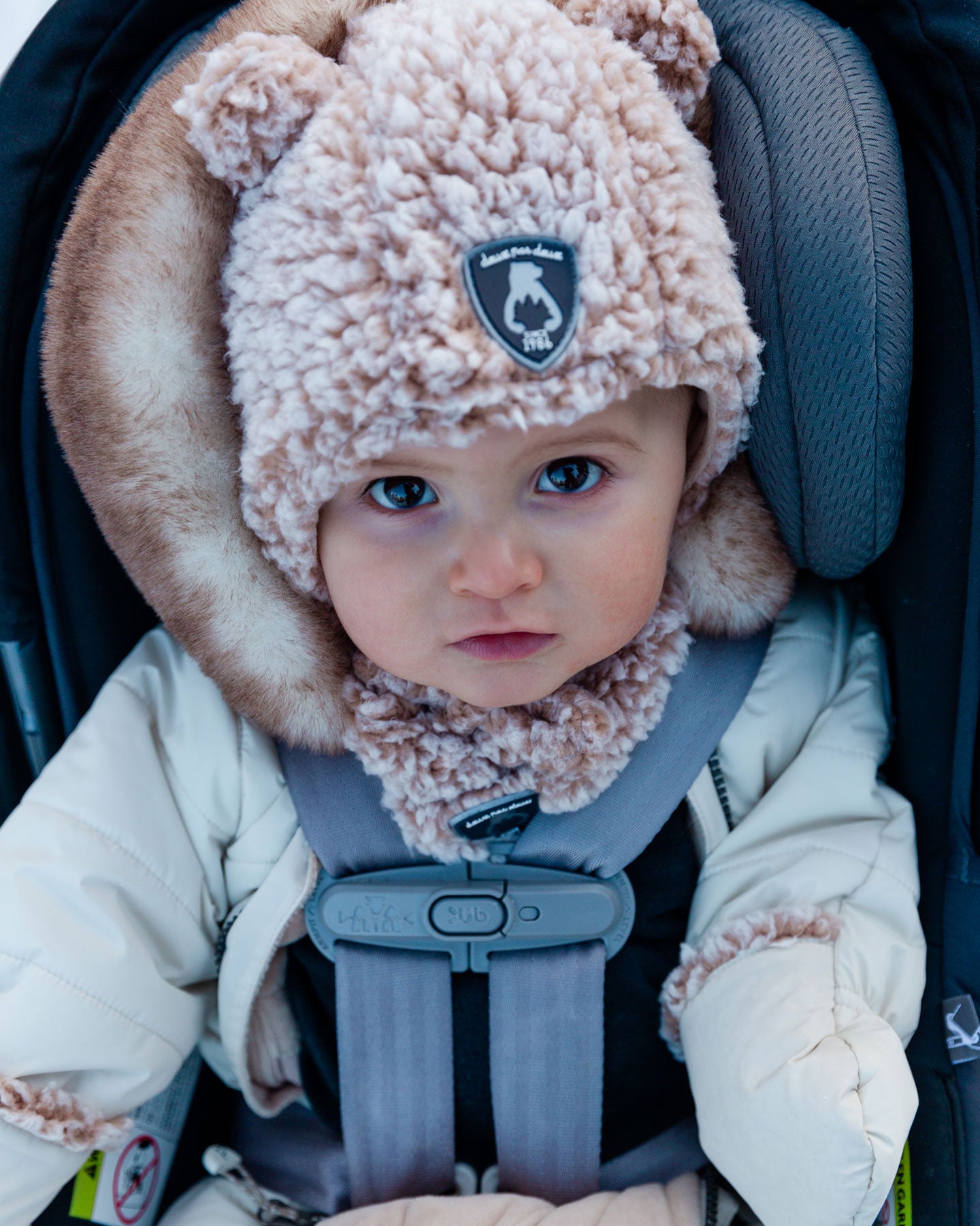 Tuque bébé en sherpa F10ZA01-106 3/6m à 30/36m