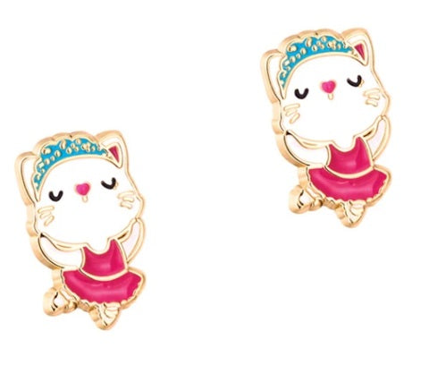 Boucles d'oreilles en étain - Chats 5ans+