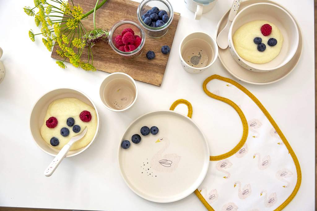 Lassig - 4babies - Mug en bambou - Petit cygne d'eau