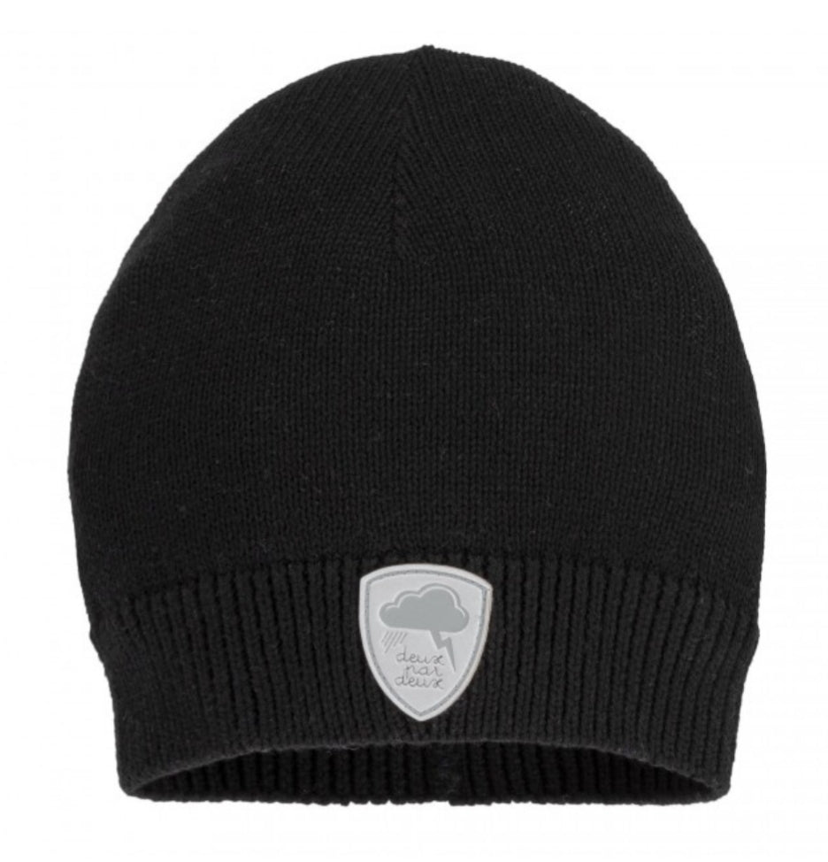 Bonnet en tricot mi-saison - Noir