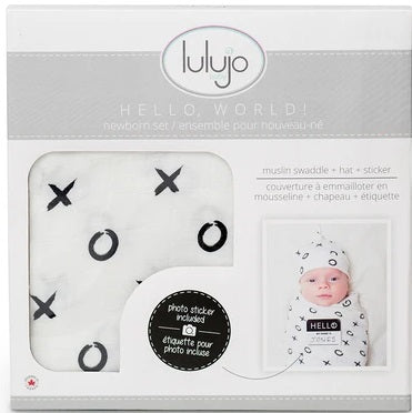 Couverture à langer et chapeau assorti - XO