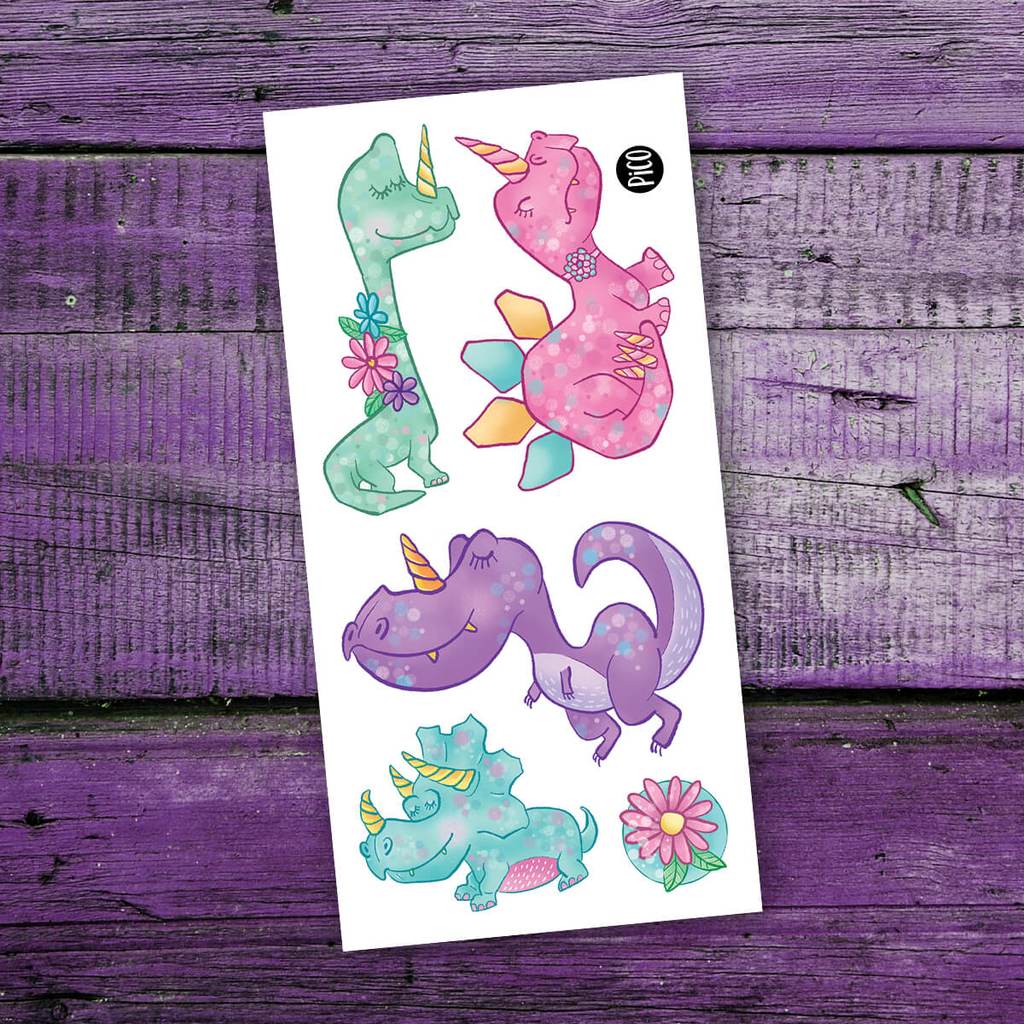 Tatouages - Les dinos-cornes