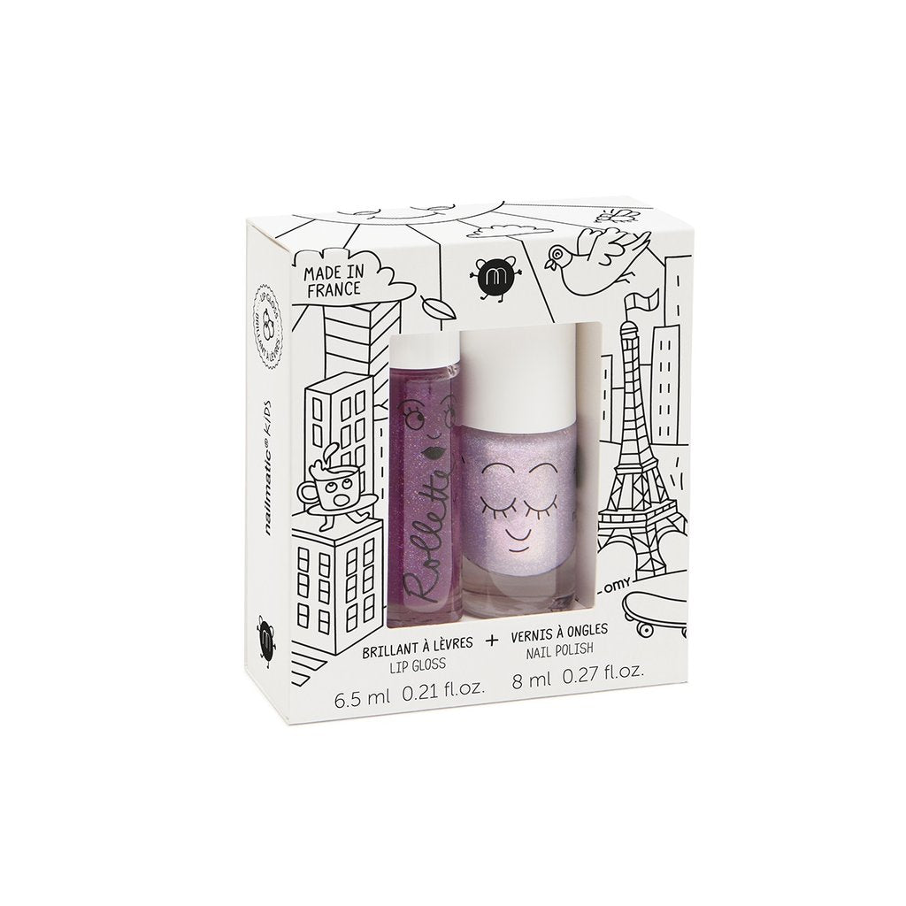 Nailmatic - Holidays - Ensemble duo de vernis à ongles & Gloss aux Cassis