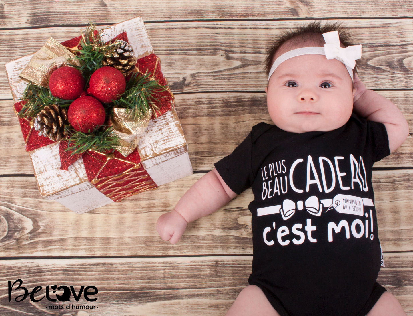 Cache-couche " Le plus beau cadeau c'est moi"
