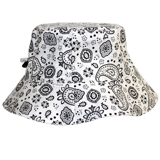 Chapeau Bucket - Paisley Blanc