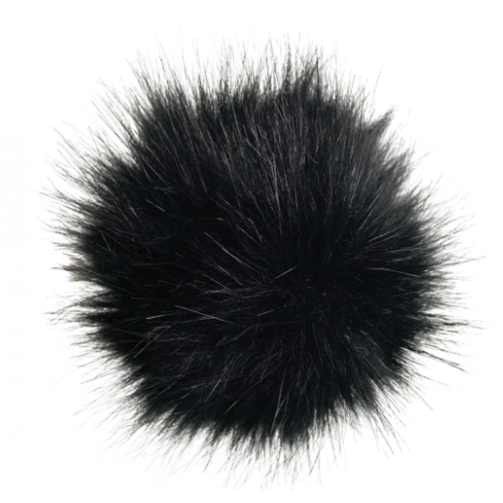 Pompon végane Noir - Pirouette & Cie