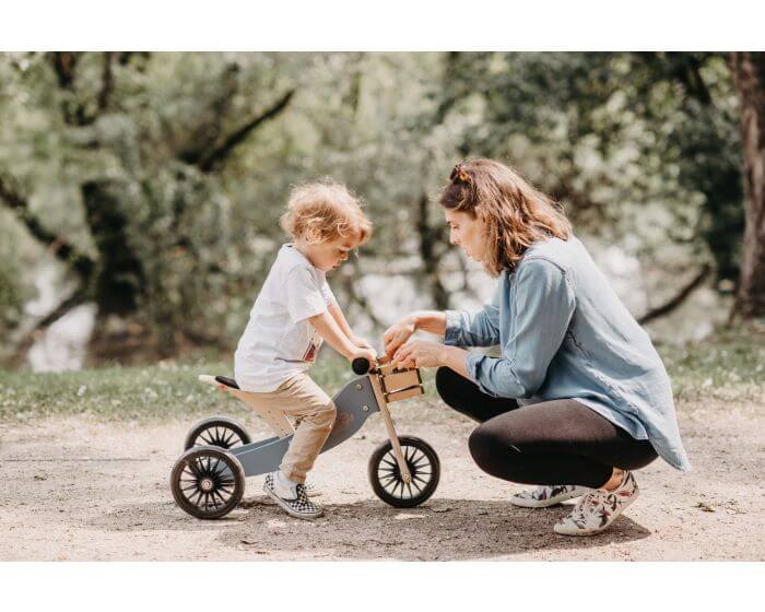 2-EN-1 TINY TOT PLUS Tricycle & Vélo d'équilibre - Bleu