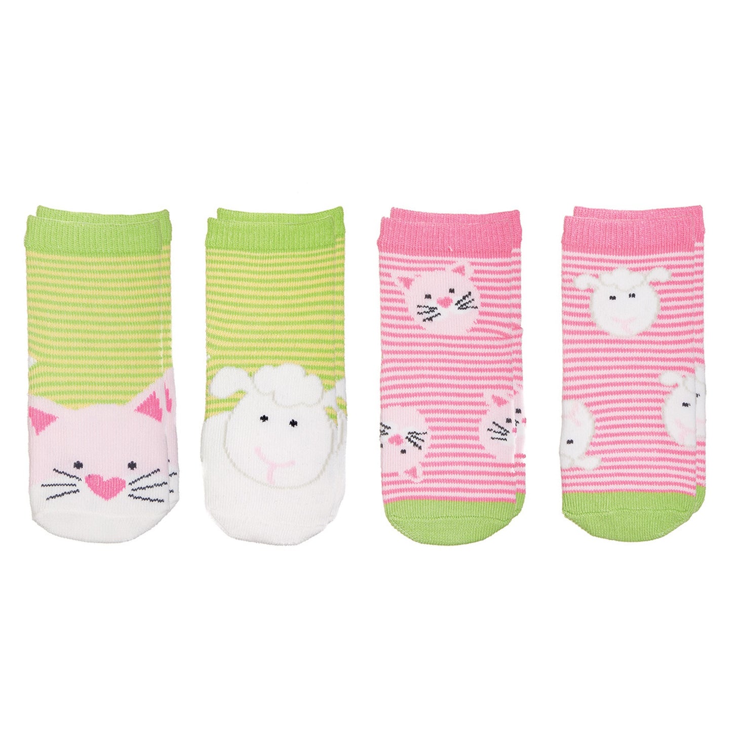 Ensemble de 4 paires de chaussettes - Chat & Mouton