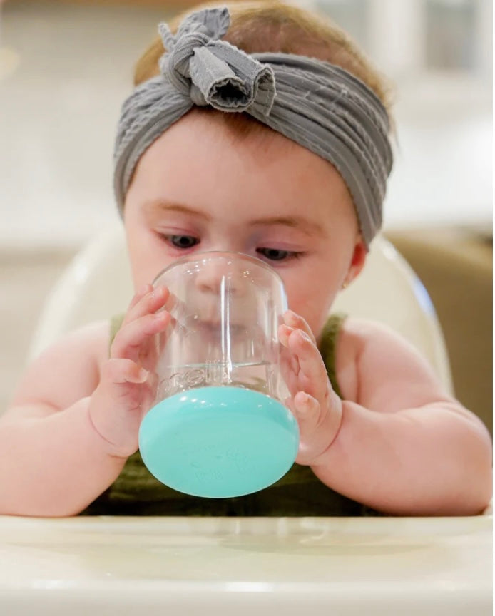 Verre à parois double - Ourson - Bleu
