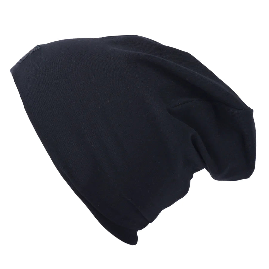 Tuque Boston en coton (Noir)