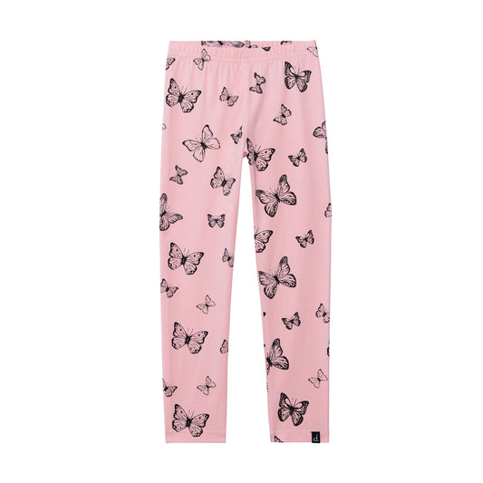 Legging D30H61 - Papillons roses - 3 à 12 ans