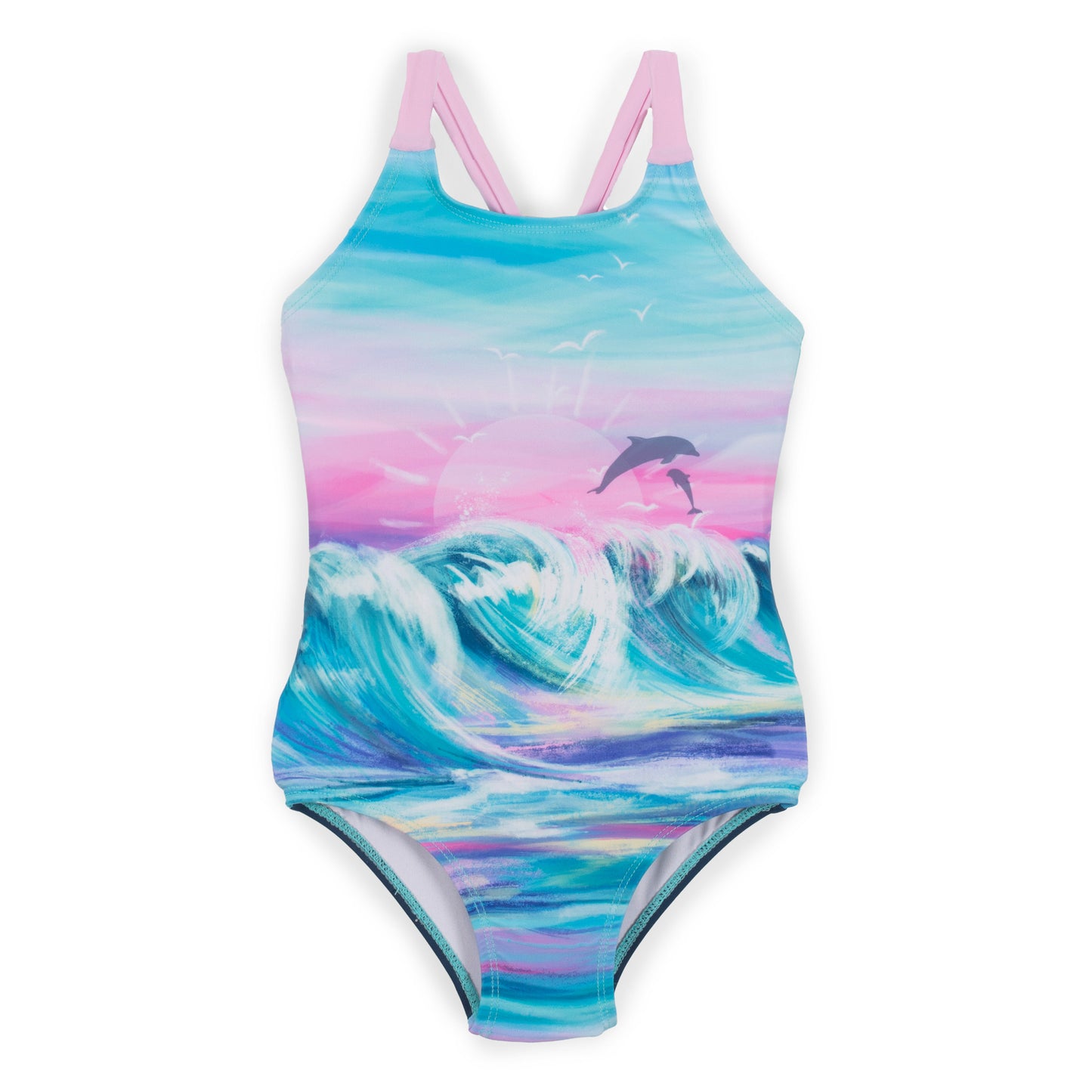 Maillot de bain 1 pièce - Dauphin - S23S16-01- 2 à 14 ans