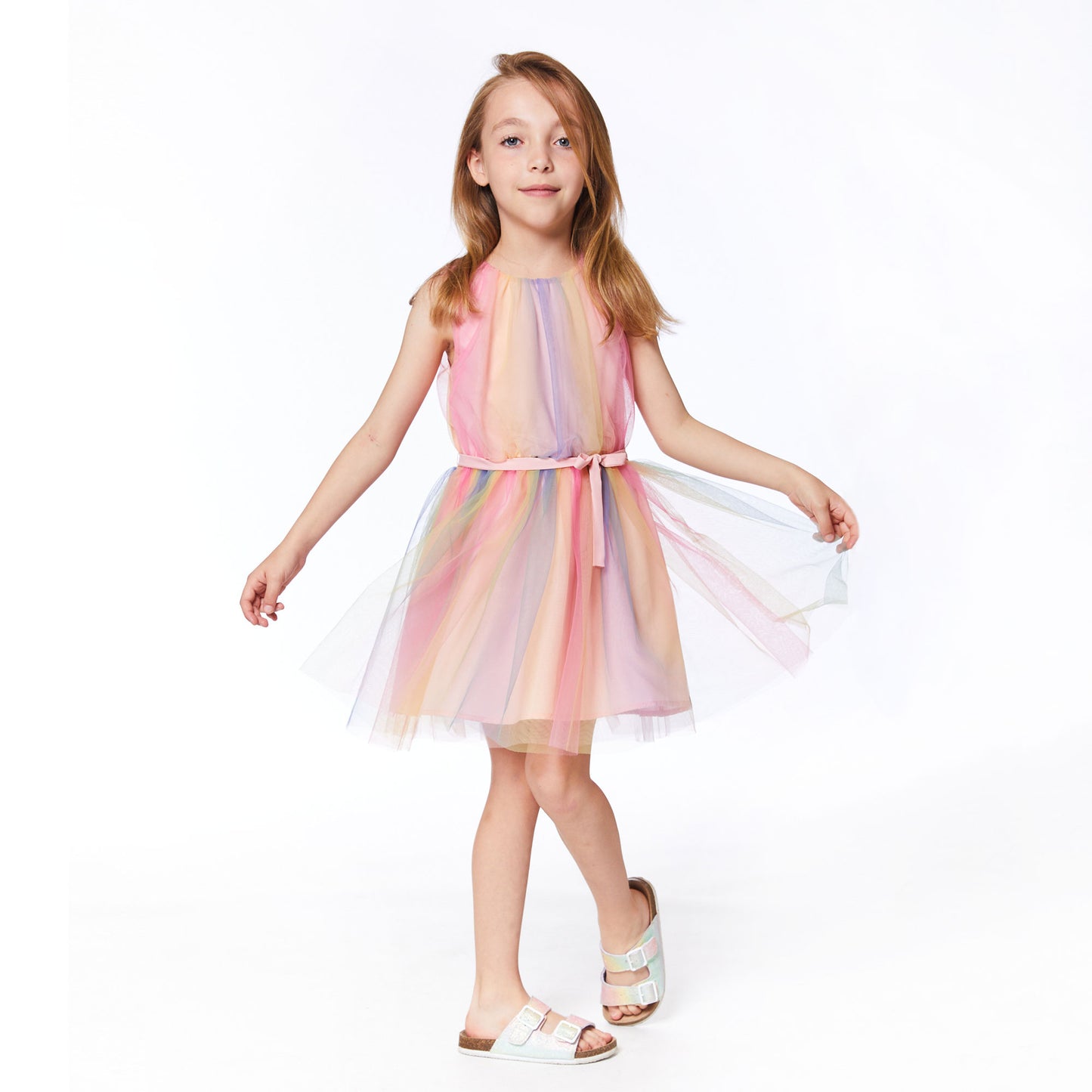 Robe arc-en-ciel E30O91-000 - Unic - 3 à 12 ans